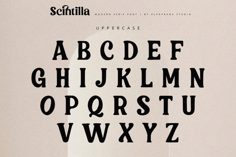 Scintilla - Modern Serif Font Font Alpaprana Studio 
