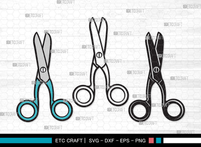 Scissors Clipart SVG, Scissors Kids Svg, Barber Scissors Svg, Hairdressing Svg, Hair Scissors Svg, Hair Saloon Svg, Scissors Clipart SVG ETC Craft 
