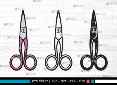 Scissors Clipart SVG, Scissors Kids Svg, Barber Scissors Svg, Hairdressing Svg, Hair Scissors Svg, Hair Saloon Svg, Scissors Clipart SVG ETC Craft 