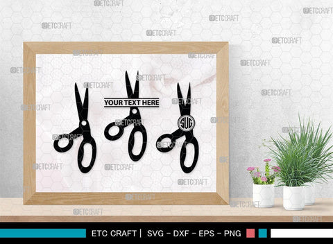 Scissors Monogram, Scissors Silhouette, Scissors SVG, Salon Svg, Hairdresser Svg, Hairstyle Svg, SB00211 SVG ETC Craft 