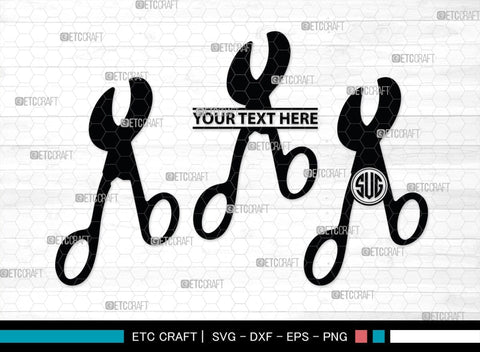 Scissors Monogram, Scissors Silhouette, Scissors SVG, Salon Svg, Hairdresser Svg, Hairstyle Svg, SB00211 SVG ETC Craft 