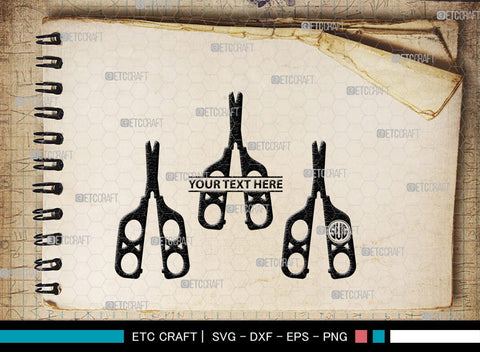 Scissors Monogram, Scissors Silhouette, Scissors SVG, Salon Svg, Hairdresser Svg, Hairstyle Svg, SB00211 SVG ETC Craft 