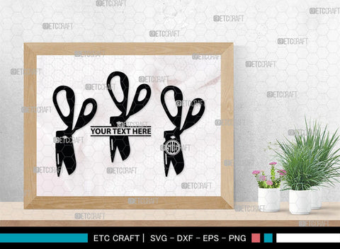 Scissors Monogram, Scissors Silhouette, Scissors SVG, Salon Svg, Hairdresser Svg, Hairstyle Svg, SB00211 SVG ETC Craft 