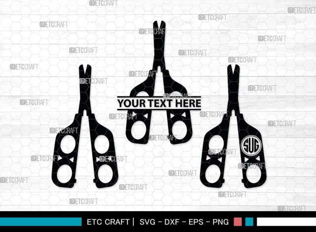 Scissors Monogram, Scissors Silhouette, Scissors SVG, Salon Svg, Hairdresser Svg, Hairstyle Svg, SB00211 SVG ETC Craft 