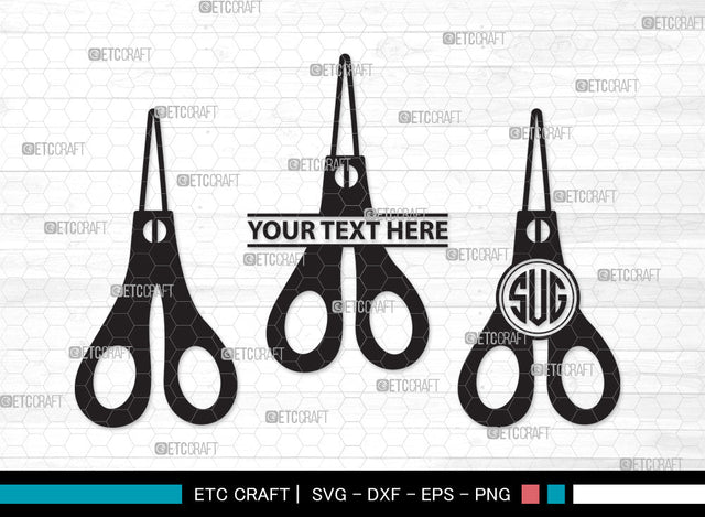 Scissors Monogram SVG, Scissors Kids Svg, Barber Scissors Svg, Hairdressing Svg, Hair Scissors Svg, Hair Saloon Svg, Scissors Monogram SVG ETC Craft 