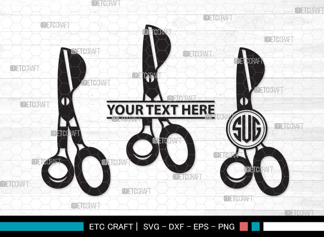 Scissors Monogram SVG, Scissors Kids Svg, Barber Scissors Svg, Hairdressing Svg, Hair Scissors Svg, Hair Saloon Svg, Scissors Monogram SVG ETC Craft 