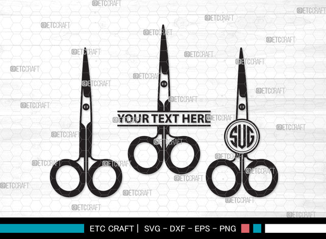 Scissors Monogram SVG, Scissors Kids Svg, Barber Scissors Svg, Hairdressing Svg, Hair Scissors Svg, Hair Saloon Svg, Scissors Monogram SVG ETC Craft 