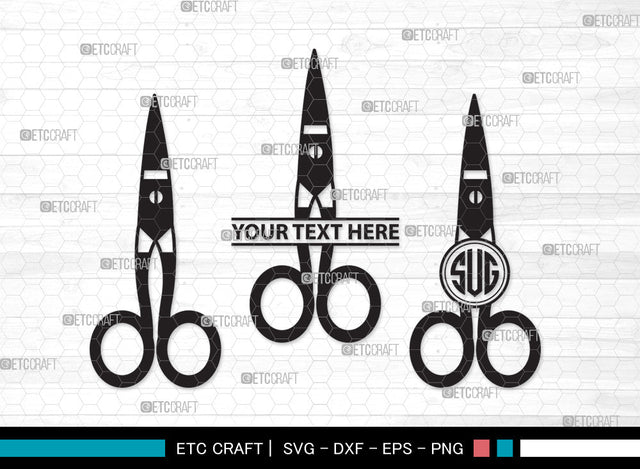Scissors Monogram SVG, Scissors Kids Svg, Barber Scissors Svg, Hairdressing Svg, Hair Scissors Svg, Hair Saloon Svg, Scissors Monogram SVG ETC Craft 