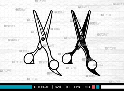 Scissors SVG, Barber Scissors Svg, Hair Saloon Svg, Scissors Svg SVG ETC Craft 