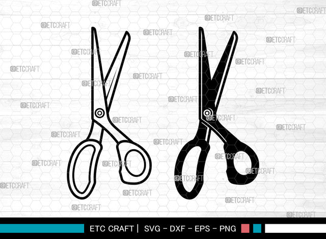 Scissors SVG, Barber Scissors Svg, Hair Saloon Svg, Scissors Svg SVG ETC Craft 