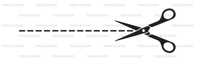 Scissors with cut line SVG TribaliumArtSF 