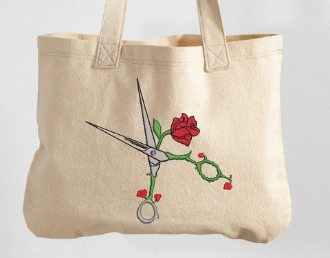 Scissors with Roses Machine Embroidery Design Embroidery/Applique DESIGNS Angie 
