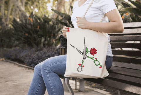 Scissors with Roses Machine Embroidery Design Embroidery/Applique DESIGNS Angie 