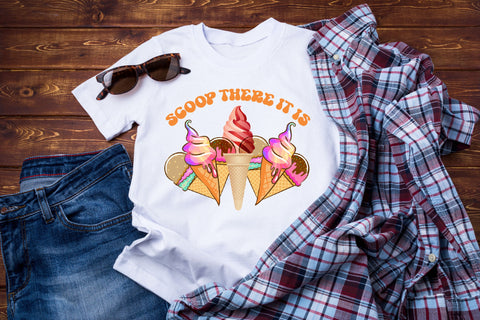 Scoop There It is Funny Ice Cream Cone Sublimation Rupkotha 