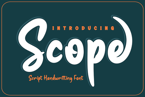 Scope Font twinletter 