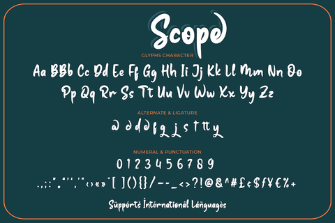 Scope Font twinletter 