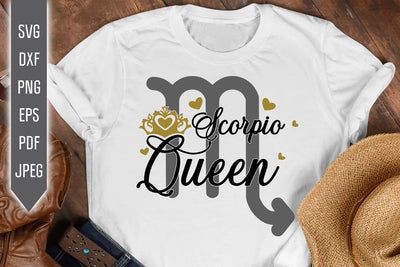 Scorpio Queen Svg. Zodiac Sign Svg. Horoscope Svg. Scorpio Sign Svg. Scorpio Shirt. November Svg. Scorpio Birthday Svg. Cricut, Silhouette SVG Mint And Beer Creations 