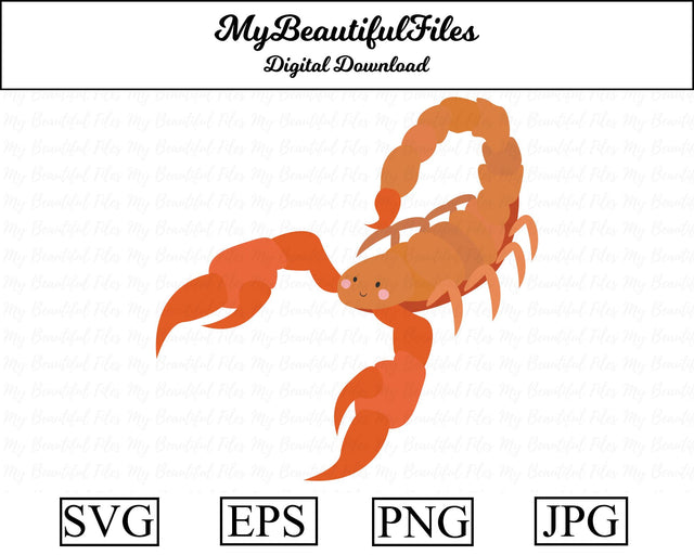 scorpion - animal SVG MyBeautifulFiles 