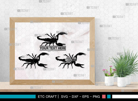 Scorpion Monogram, Scorpion Silhouette, Scorpion SVG, Scorpion Animal Svg, Skorpion Svg, Scorpio Svg, Animal Svg, SB00313 SVG ETC Craft 