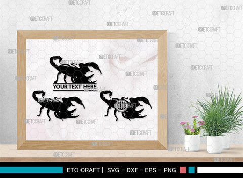 Scorpion Monogram, Scorpion Silhouette, Scorpion SVG, Scorpion Animal Svg, Skorpion Svg, Scorpio Svg, Animal Svg, SB00313 SVG ETC Craft 