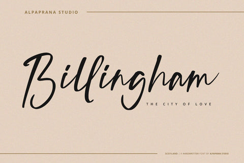 Scotland - Handwritten Font Font Alpaprana Studio 