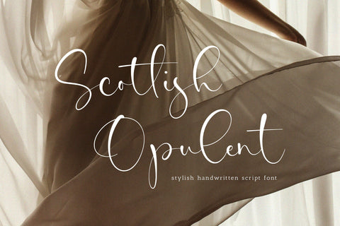 Scotlish Opulent- Handwritten Script font Font Timur type 