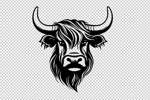 Scottish highlander cow SVG file SVG Boertiek 