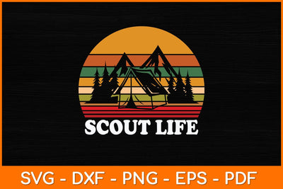 Scout Life Vintage Retro Lover Svg Design SVG artprintfile 