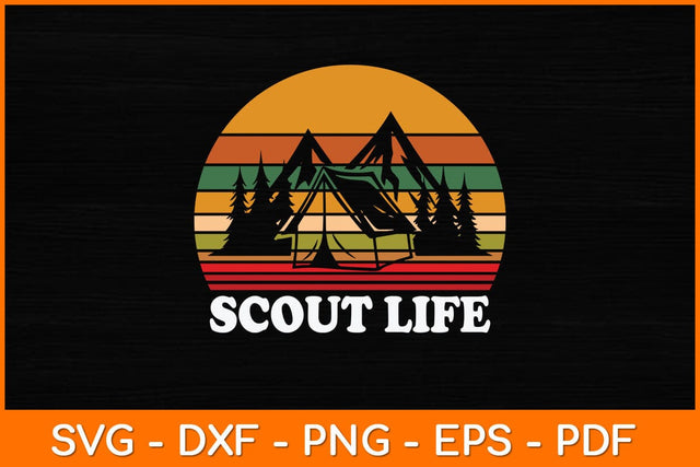Scout Life Vintage Retro Lover Svg Design SVG artprintfile 