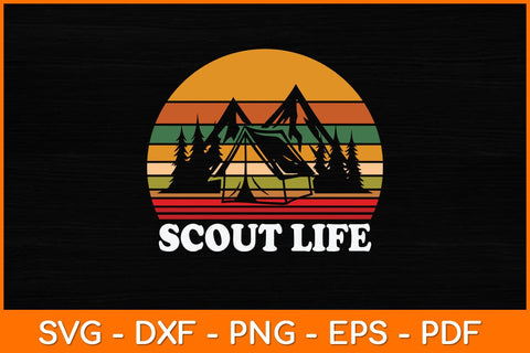 Scout Life Vintage Retro Lover Svg Design SVG artprintfile 