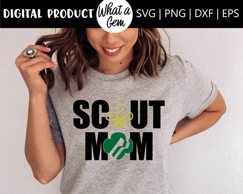 Scout Mom SVG | Girl Scouts | Boy Scout | Girl Scout Mom | Eagle Scout Mom | Cub Scout | Girl Scout Leader Gift | Brownies Mom | Scout SVG SVG What A Gem SVG 