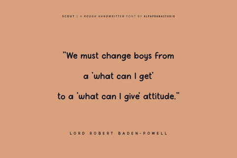 Scout - Rough Handwritten Font Font Alpaprana Studio 