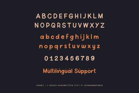 Scout - Rough Handwritten Font Font Alpaprana Studio 
