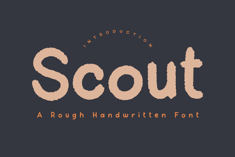 Scout - Rough Handwritten Font Font Alpaprana Studio 