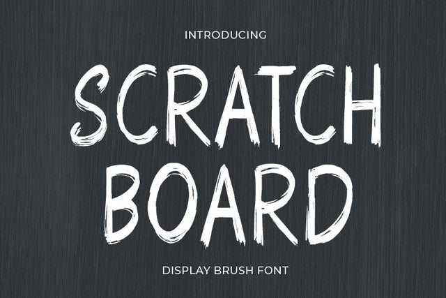 Scratch Board Font Irvan Randi 