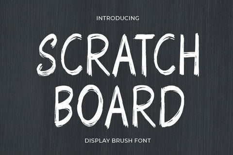 Scratch Board Font Irvan Randi 