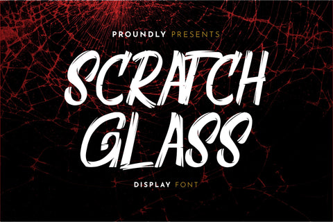 Scratch Glass Font nearzz 