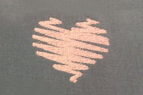 Scribble Heart Embroidery Embroidery/Applique DESIGNS Designed by Geeks 