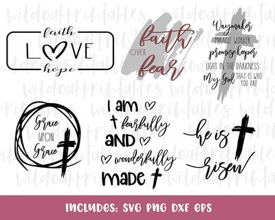 scripture home svg signs, christianity digital home signs svg, diy christian home signs, home cross svgs, family svg bundle, faith svg sign SVG WildOakSVG 