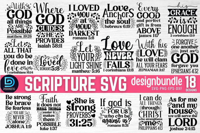 Scripture SVG Bundle SVG DESIGNISTIC 