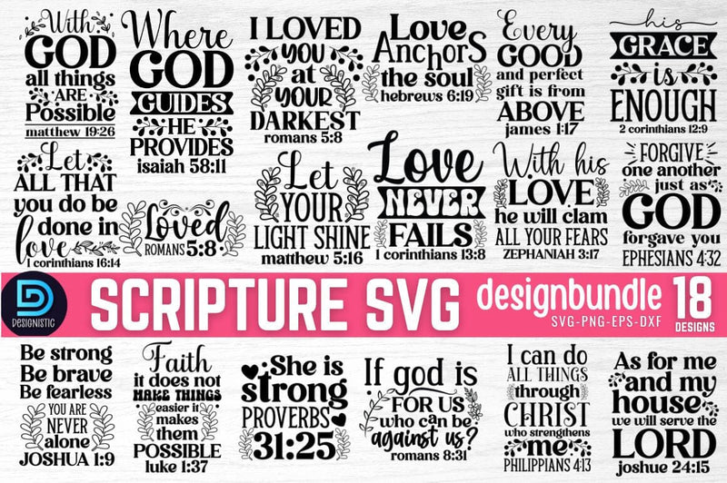 Scripture SVG Bundle - So Fontsy