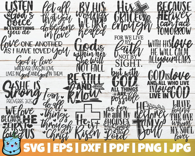 Scripture SVG Bundle SVG MintyMarshmallows 