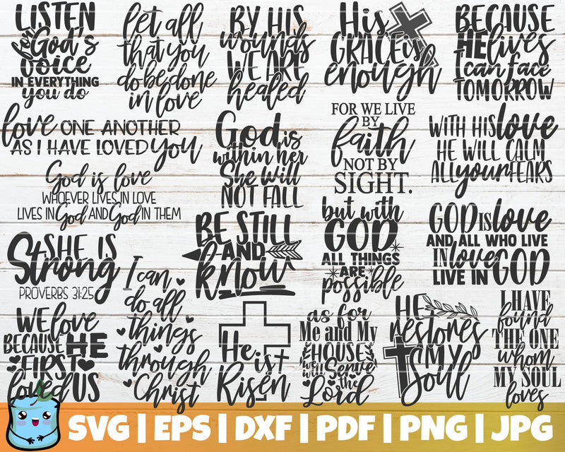 Scripture SVG Bundle SVG MintyMarshmallows 