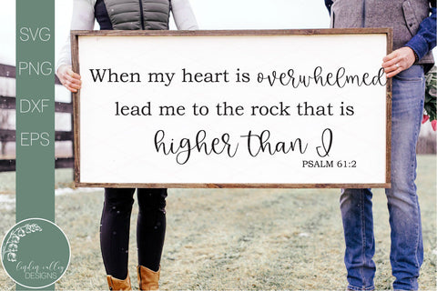 Scripture Svg-Lead Me To The Rock-Psalms Svg SVG Linden Valley Designs 
