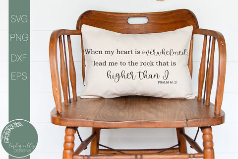 Scripture Svg-Lead Me To The Rock-Psalms Svg SVG Linden Valley Designs 