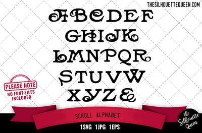 Scroll Alphabet alphabets - ABC letters SVG Loveleen Kaur 