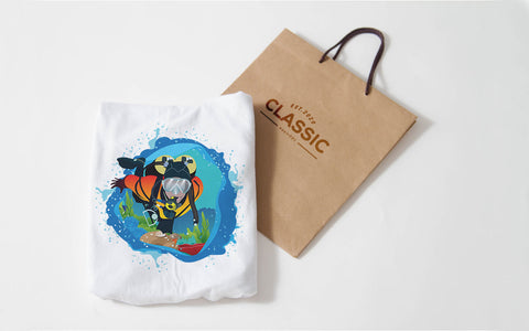 Scuba Diver Underwater SVG T-Shirt Design SVG naemmiah021 