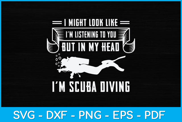 Scuba Diving Ocean Swimmer Lover Underwater Diver Svg File SVG artprintfile 