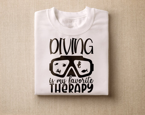 Scuba Diving SVG Bundle, 6 Designs, Scuba Diving Shirt SVG, I Work Well Under Pressure SVG, Eat Sleep Dive Repeat SVG SVG HappyDesignStudio 