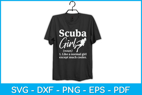 Scuba Girl Funny Definition Svg Design File SVG artprintfile 